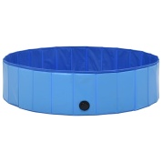 Foldable Dog Swimming Pool Blue 47.2